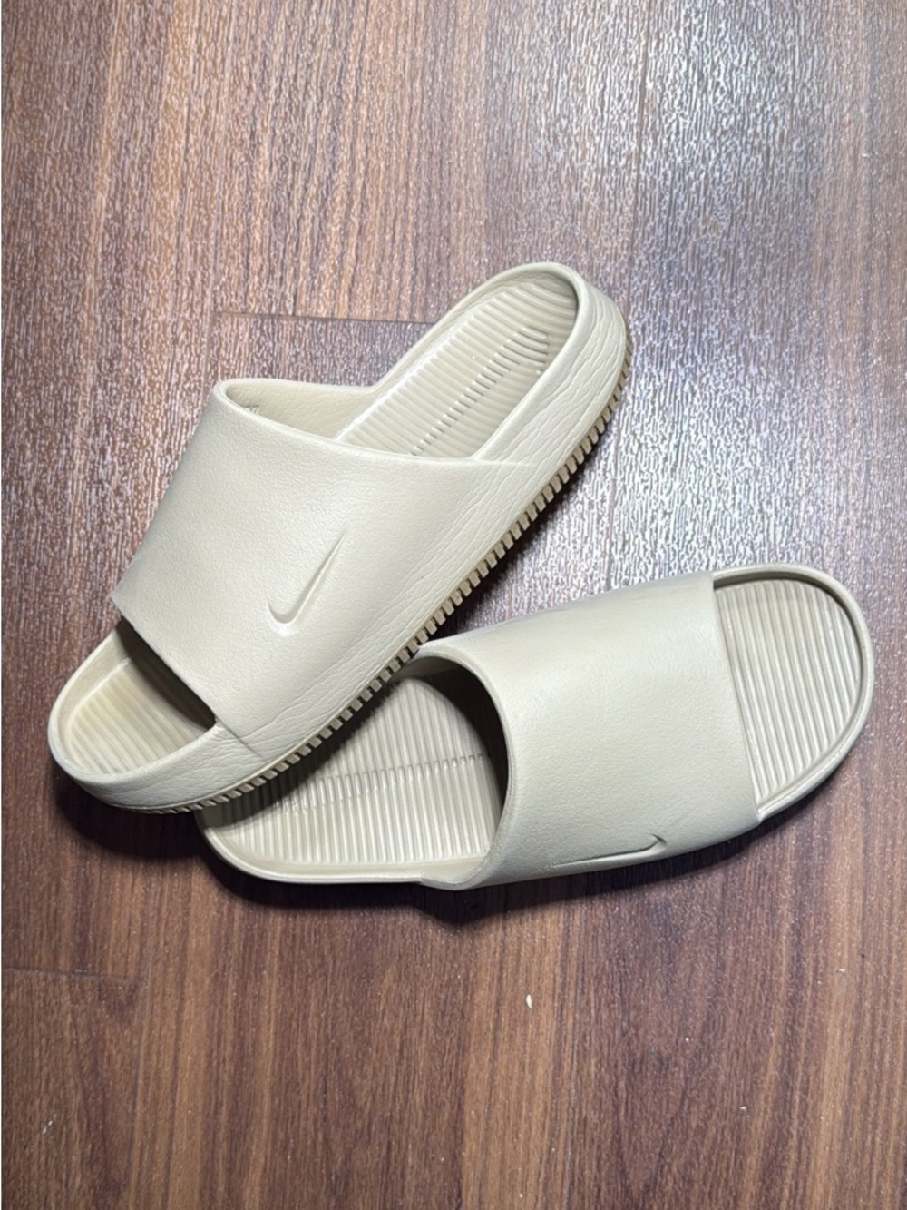 Nike Beige Slide Sandals